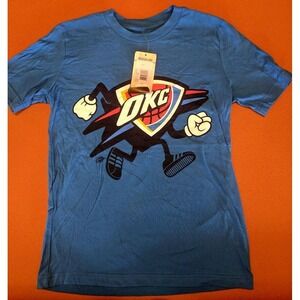 Adidas Boy's Medium Oklahoma City Thunder Go-To Tee TShirt‎ T-Shirt NEW